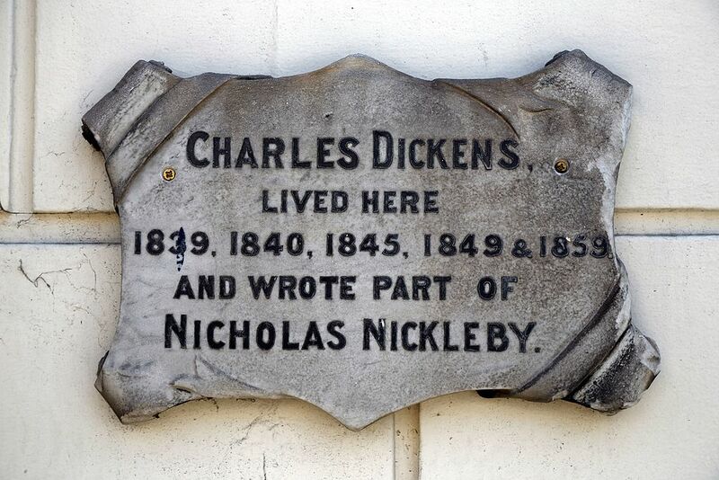 Datei:Charles Dickens Gedenktafel.jpg